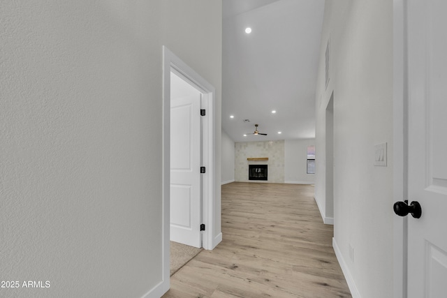 3926 E Coconino St, Phoenix, AZ 85044 - hall featuring recessed lighting and light wood-style floors