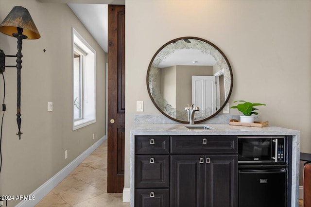 bathroom featuring vanity and tile patterned floors