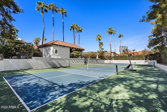 view of sport court