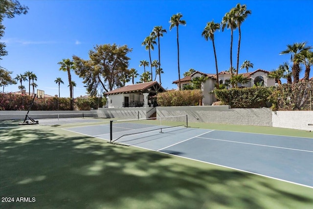 view of tennis court