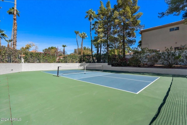 view of tennis court