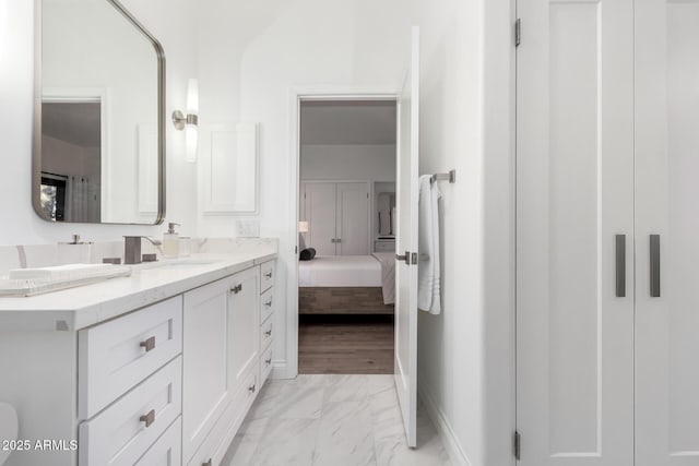 bathroom with vanity