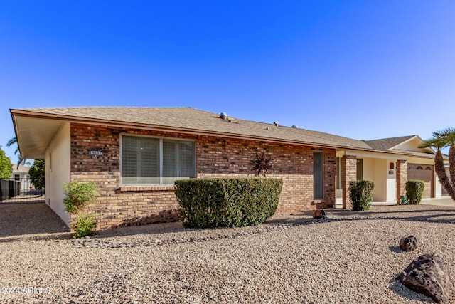 ranch-style house with a garage