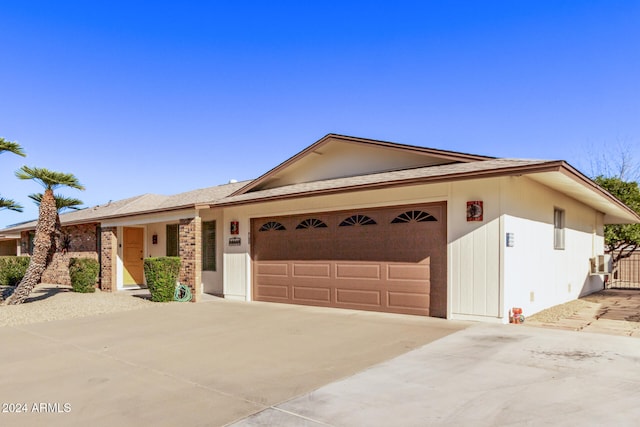 ranch-style house with a garage