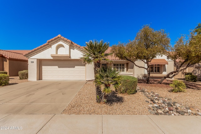 view of front of house featuring a garage