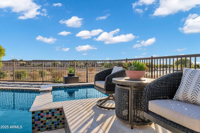 view of pool with a fenced in pool and a fenced backyard