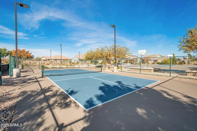 view of sport court with basketball court