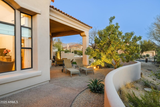 view of patio / terrace with fence