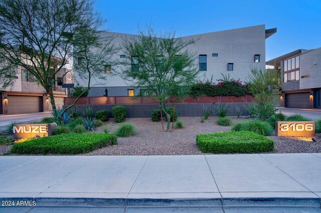 modern home with a garage