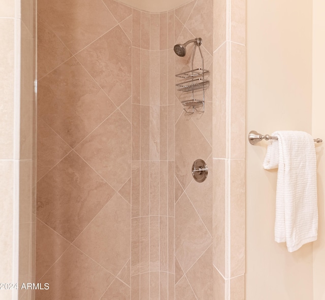 room details featuring tiled shower