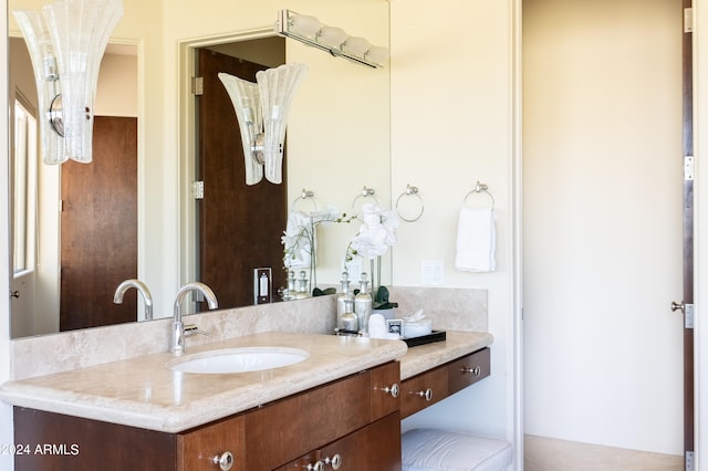 bathroom featuring vanity