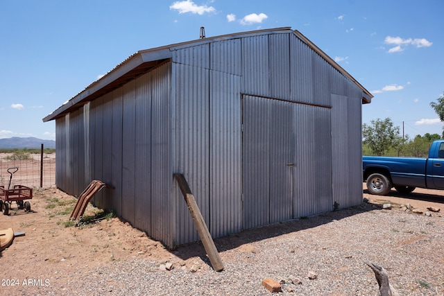 view of outdoor structure