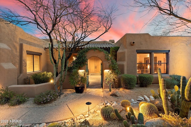 view of pueblo-style house