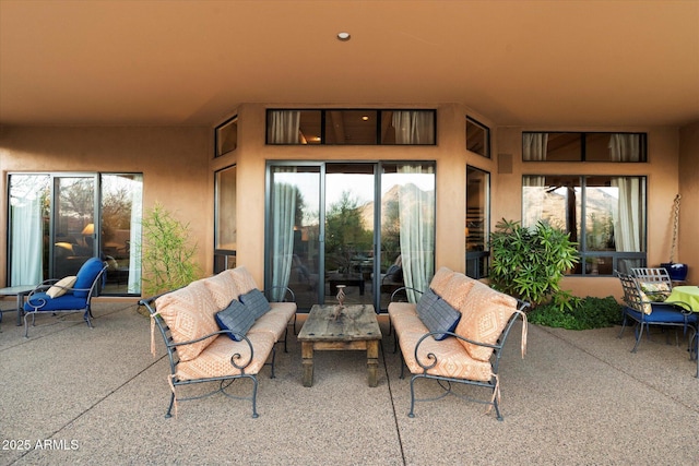 view of patio / terrace with an outdoor hangout area