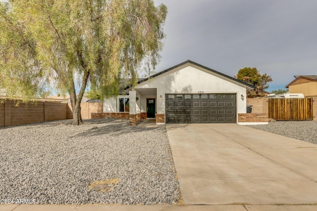 ranch-style house with a garage