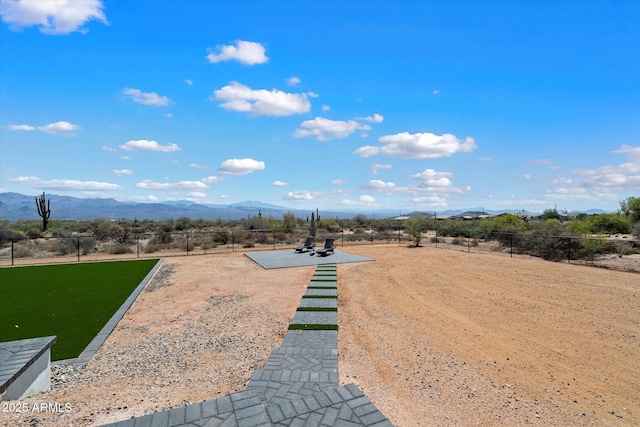 16533 E Dale Ln, Scottsdale, AZ 85262 - view of yard featuring a game area and a mountain view