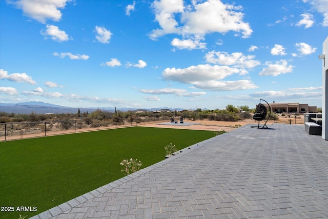 16533 E Dale Ln, Scottsdale, AZ 85262 - view of yard featuring a mountain view and a patio
