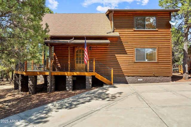 2288 Richenbacher Cir, Overgaard, AZ 85933 - rear view of house featuring crawl space and a deck