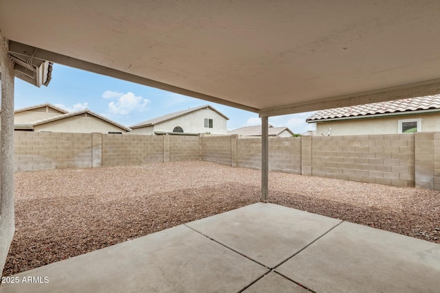 view of patio / terrace featuring a fenced backyard