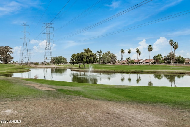 view of water feature