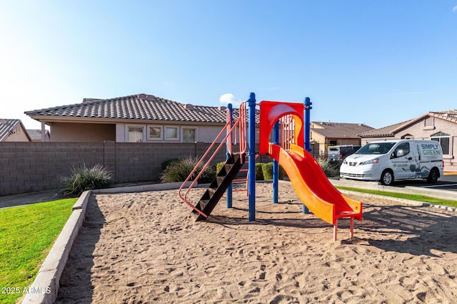 view of jungle gym