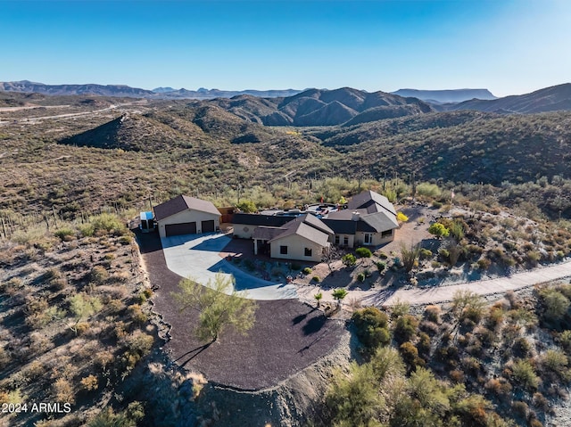 aerial view featuring a mountain view