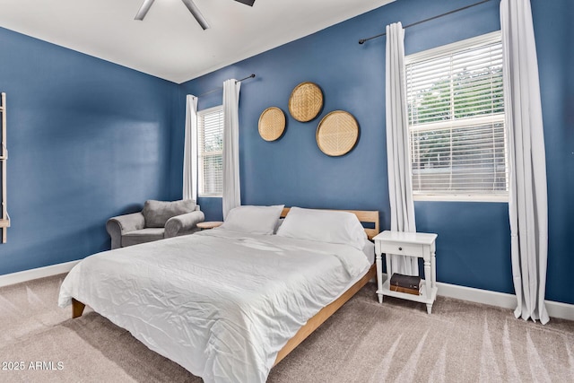 3031 S Valerie Dr, Chandler, AZ 85286 - carpeted bedroom featuring baseboards and a ceiling fan
