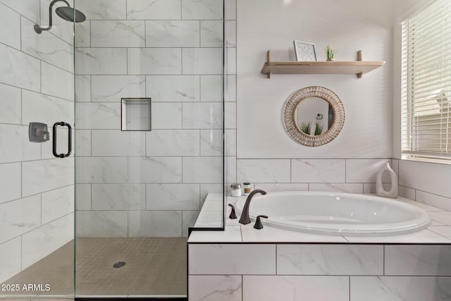 3031 S Valerie Dr, Chandler, AZ 85286 - full bath with a garden tub and a shower stall