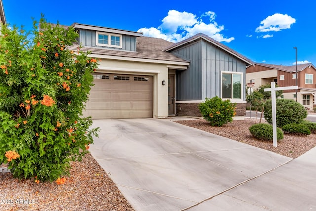 3031 S Valerie Dr, Chandler, AZ 85286 - view of front facade featuring board and batten siding and driveway