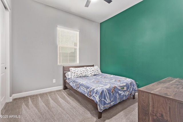 3031 S Valerie Dr, Chandler, AZ 85286 - carpeted bedroom with baseboards and a ceiling fan