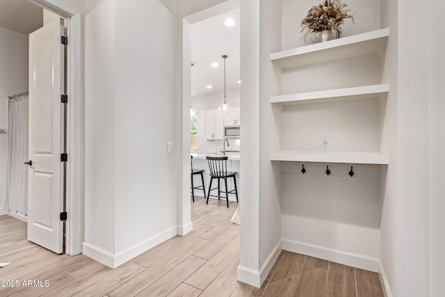 3031 S Valerie Dr, Chandler, AZ 85286 - corridor featuring recessed lighting, baseboards, and light wood-style floors