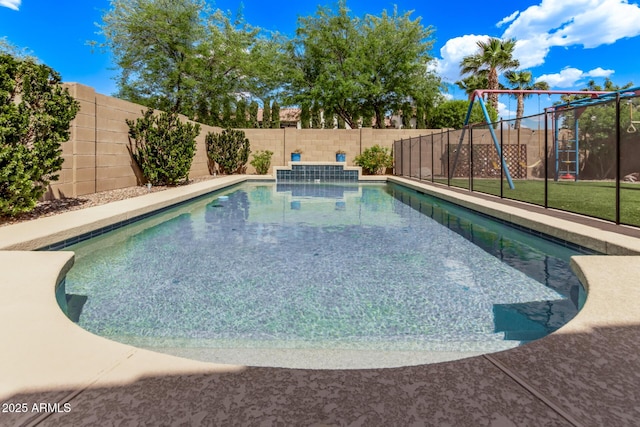 3031 S Valerie Dr, Chandler, AZ 85286 - view of swimming pool featuring a fenced backyard and a fenced in pool