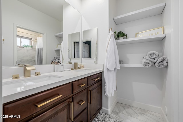 bathroom with vanity