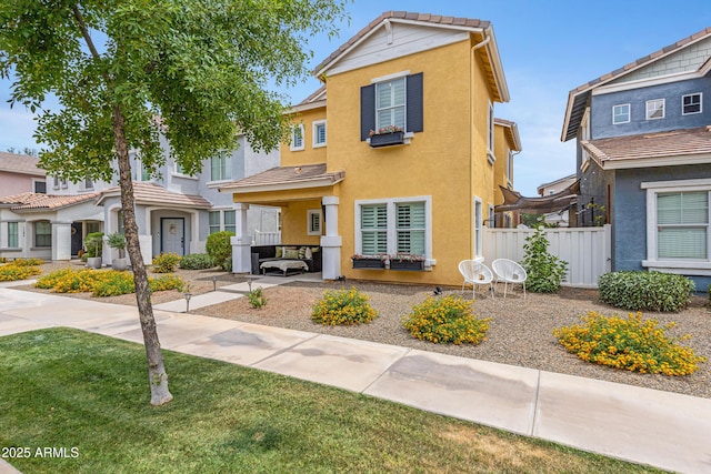 1316 S Minneola Ln, Gilbert, AZ 85296 - townhome / multi-family property with stucco siding and a patio
