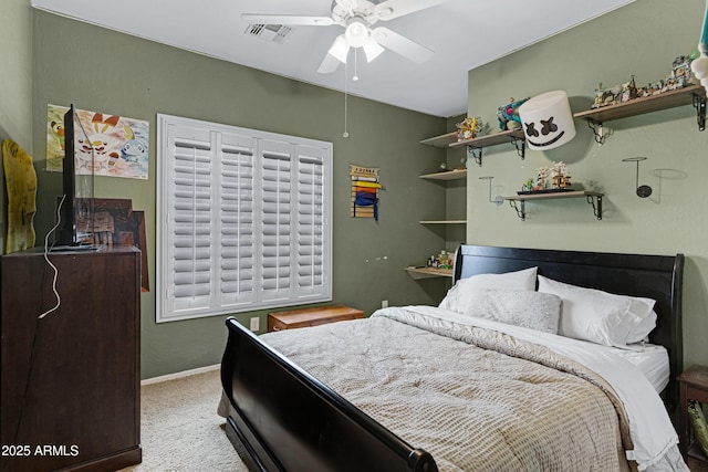 1316 S Minneola Ln, Gilbert, AZ 85296 - carpeted bedroom featuring baseboards and a ceiling fan