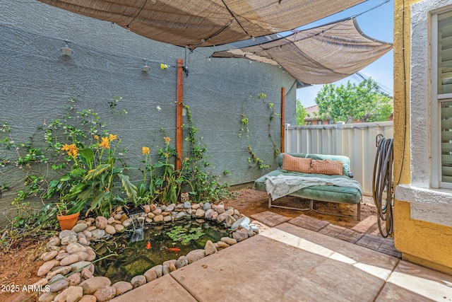 1316 S Minneola Ln, Gilbert, AZ 85296 - view of patio / terrace with fence