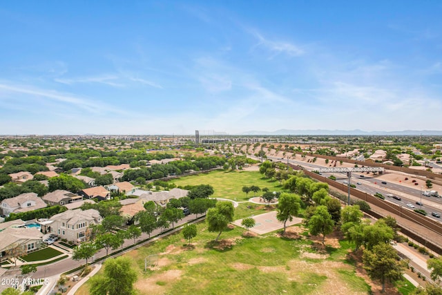 1316 S Minneola Ln, Gilbert, AZ 85296 - aerial perspective of suburban area featuring a mountain backdrop