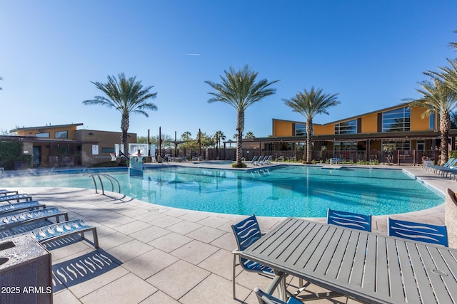 view of pool with a patio