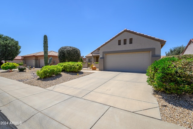 view of front of home featuring a garage