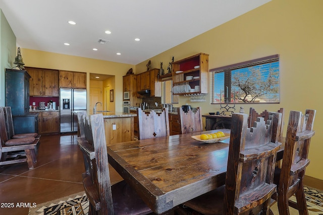 view of dining area