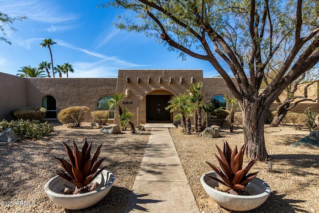 view of front of property with stucco siding