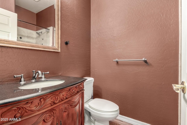 22063 N 77th St, Scottsdale, AZ 85255 - bathroom with vanity, toilet, and a shower