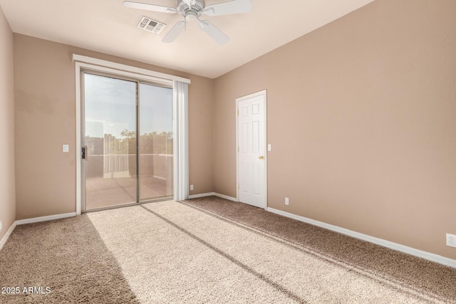 22063 N 77th St, Scottsdale, AZ 85255 - empty room featuring ceiling fan, carpet, and baseboards