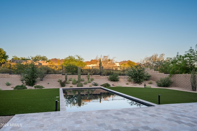 exterior space with a lawn