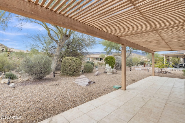 view of patio with a pergola