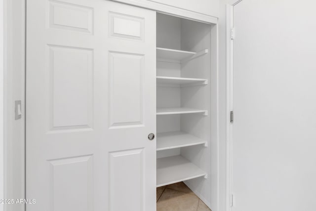 view of closet