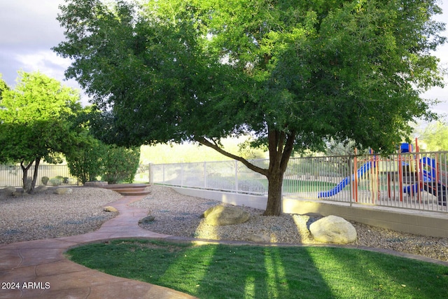 view of play area