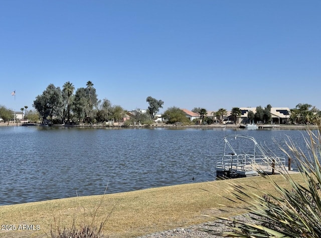 view of water feature