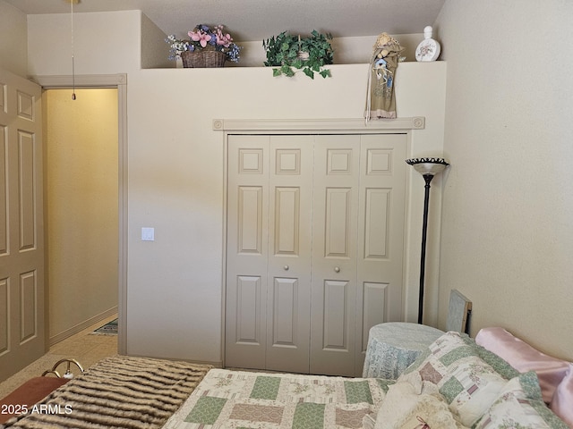 bedroom with a closet