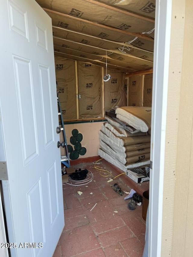 view of storage room
